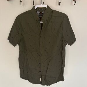 Denim & Flower Olive Button Down Shirt